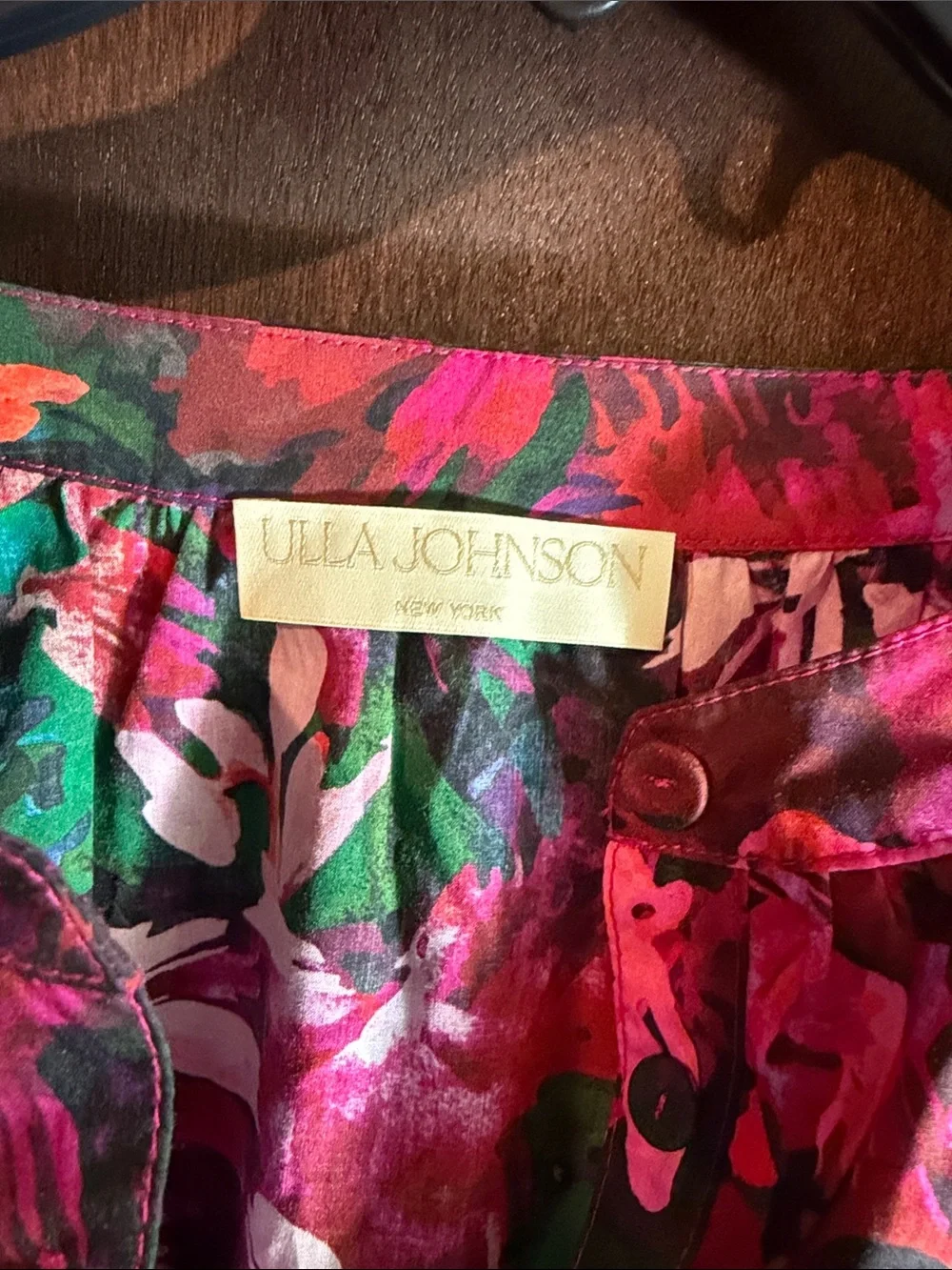 Ulla Johnson Vienne Hibiscus Blouse